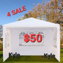 10x10 FT  Gazebo Canopy Party Tent,  Waterproof , Outdoor Patio Party Tent Wedding Tents with Removable Sidewalls for Backy