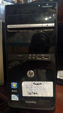 Hp Tower W7 4gb RAMS 750 HD 