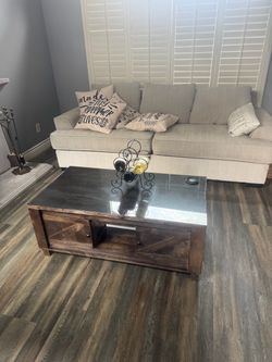 Couch and coffee table combo