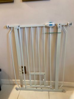 36” Tall Steel Pressure-Mounted Baby / Dog Gate 29" to 34"W 🔻FEATURES BELOW🔻