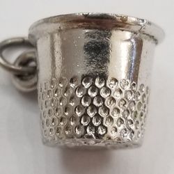 Charm Silver Plated Thimble 