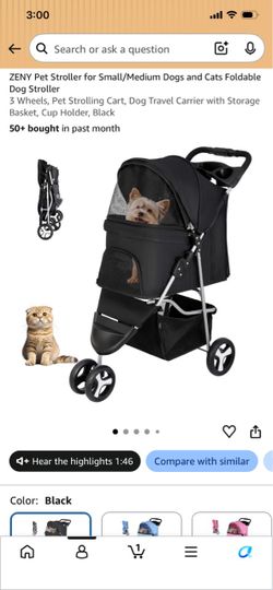 carriola para perrito pequeños