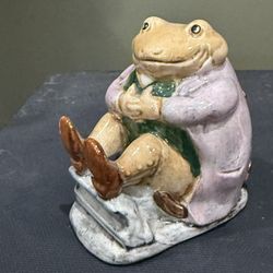 Vintage Beatrix Potter Mr Jackson Frog Figurine 1974 England 