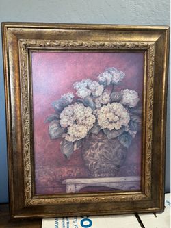 Pamela Gladding Hydrangea Floral Still Life Framed Art