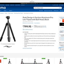 Peak Design Tripod Pro Lite