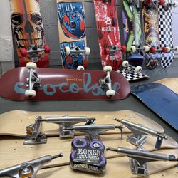 Skateboard Parts Trucks Wheels Bearings Decks 