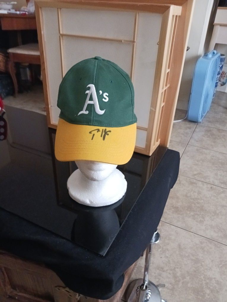 ANGEL SIGNED BALL CAP VINTAGE SZ. M - L