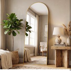 Full Length Gold Arch Wedding Mirror 