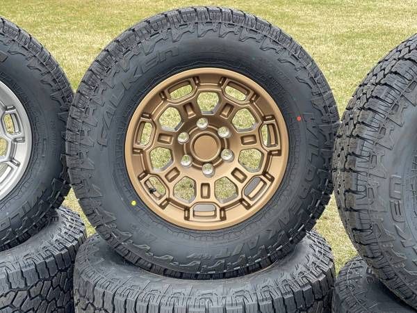 NEW 17" Wheels 265/70R17 A/T Tires Rims Toyota 4runner Tacoma Tundra Lexus GX460 GX470 GX FJ Cruiser Sequoia 6x5.5 Black Gold Silver TRD PRO 6x139.7