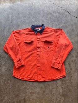 Vintage Rough Stock Pinnacle Silver Shirt Mens XL 17 33/34 Denim Collar Western