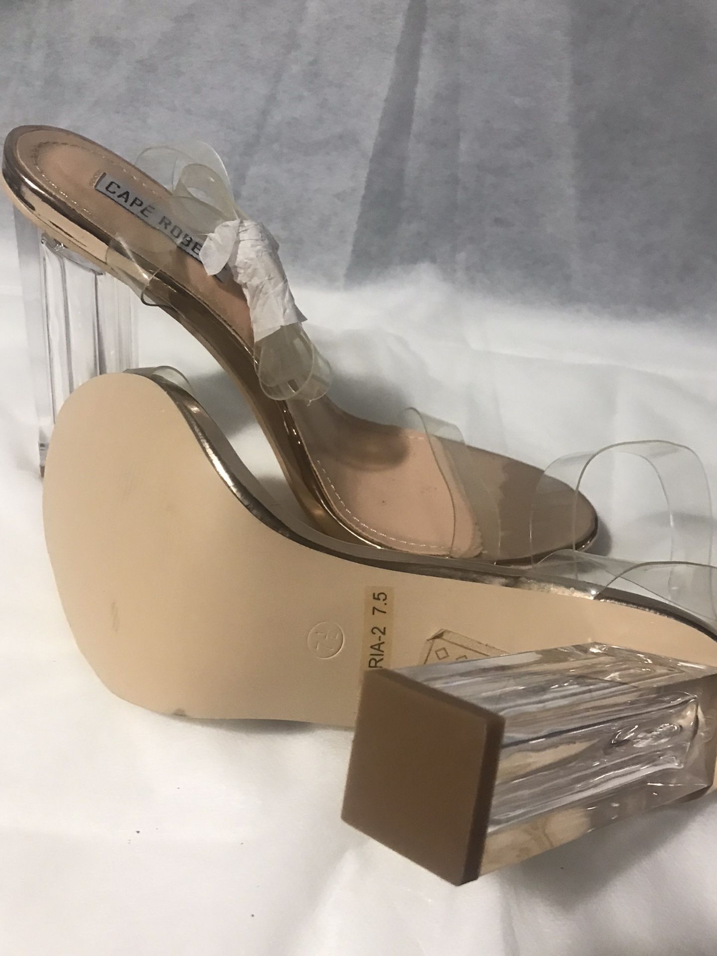 Cape Robin Clear Straps Heels π π