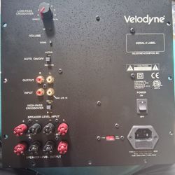 Subwoofer Amplifier Back Panel 