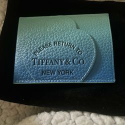 Tiffany and co card holder New!