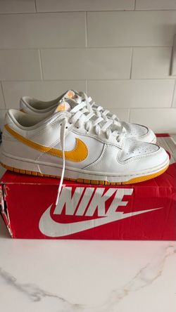 Nike Dunk Low White Yellow Sneakers