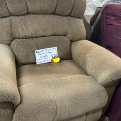 Power Lazy Boy Fabric Rocking Recliner With Lumbar And Wireless Remote 