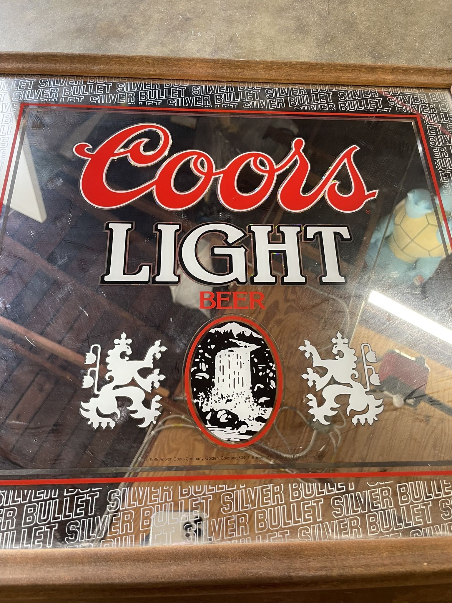 Coors Light Mirror Sign