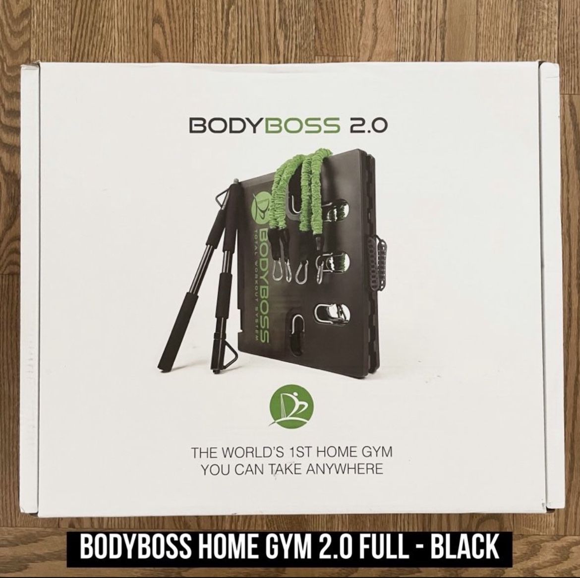 BODYBOSS Home Gym Black Full Portable Home Gym Workout New In