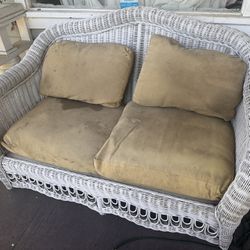 Wicker Furniture Loveseat And Rocking chair 