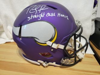 Randy Moss signed full size speed helmet