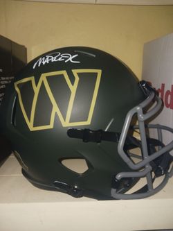 Magic Johnson Signed Washington Commanders Full-Size Football Helmet