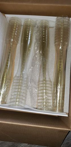 Champagne Plastic Wine Glasses