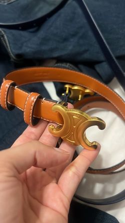 Belt navy blue and tan