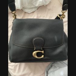 Coach black leather purse 