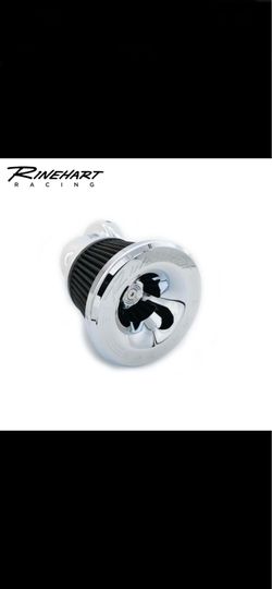 Rinehart Racing Moto Series 90° Velocity Air Cleaner Chrome 2017-2023 Harley M8