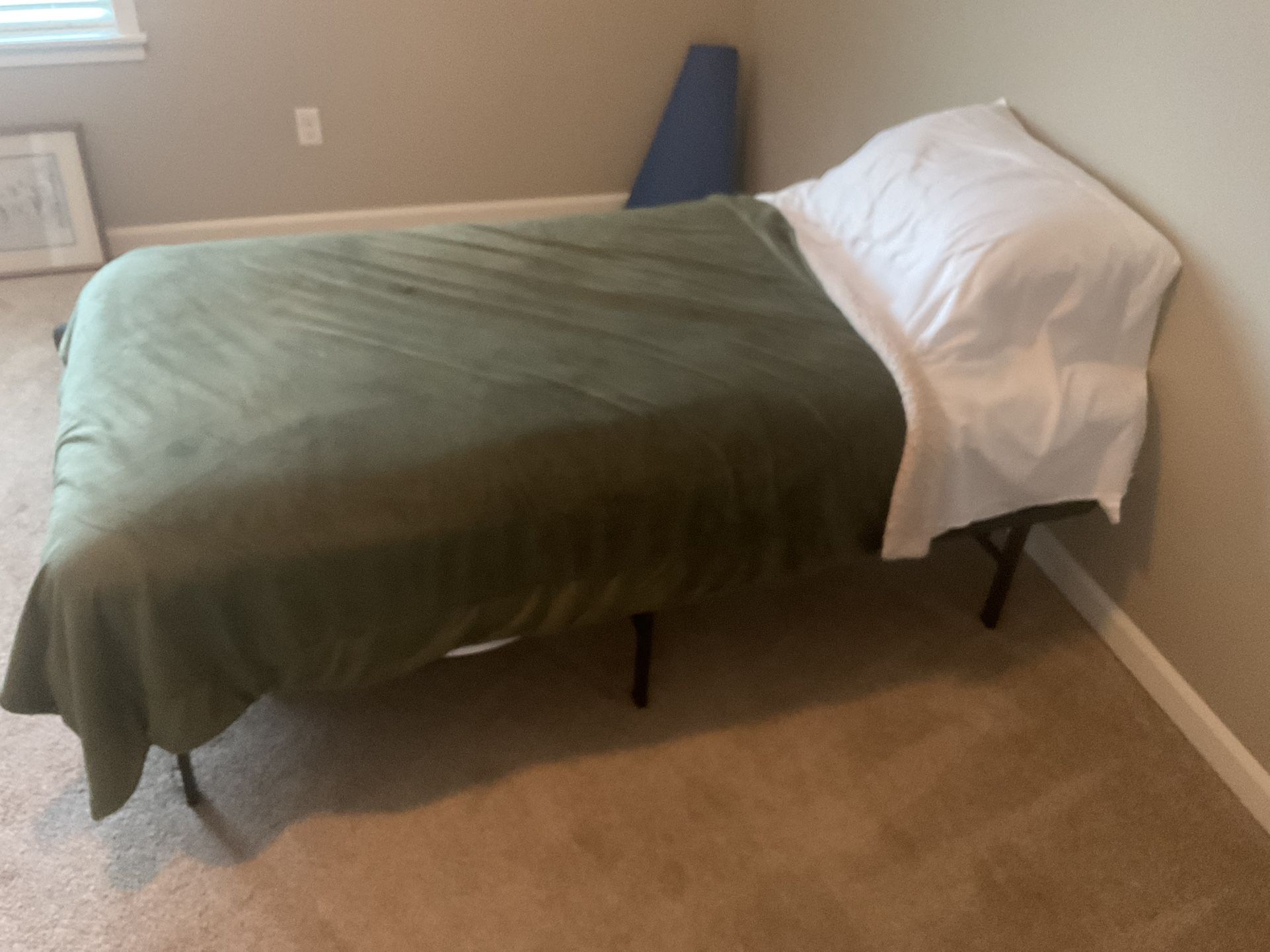 Portable Twin Bed—New Mattress 