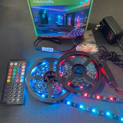 65.5ft LED Strip Lights - Changing Colors with Remote