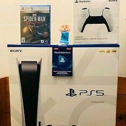 PS5 Sony PlayStation 5 Console Disc Bundle