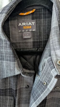 Ariat Rebar Men's Flannel Shirt Jacket Large