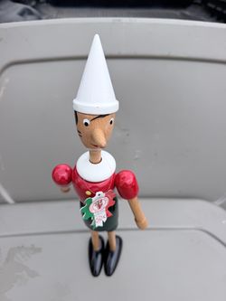 Wooden Pinocchio Figurine Made in Italy
