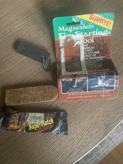 Vintage Camping/Survival Fire Starting Kit