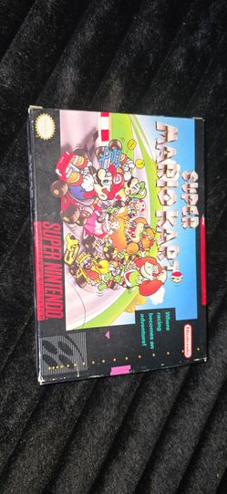 Super Mario Kart, original box and game