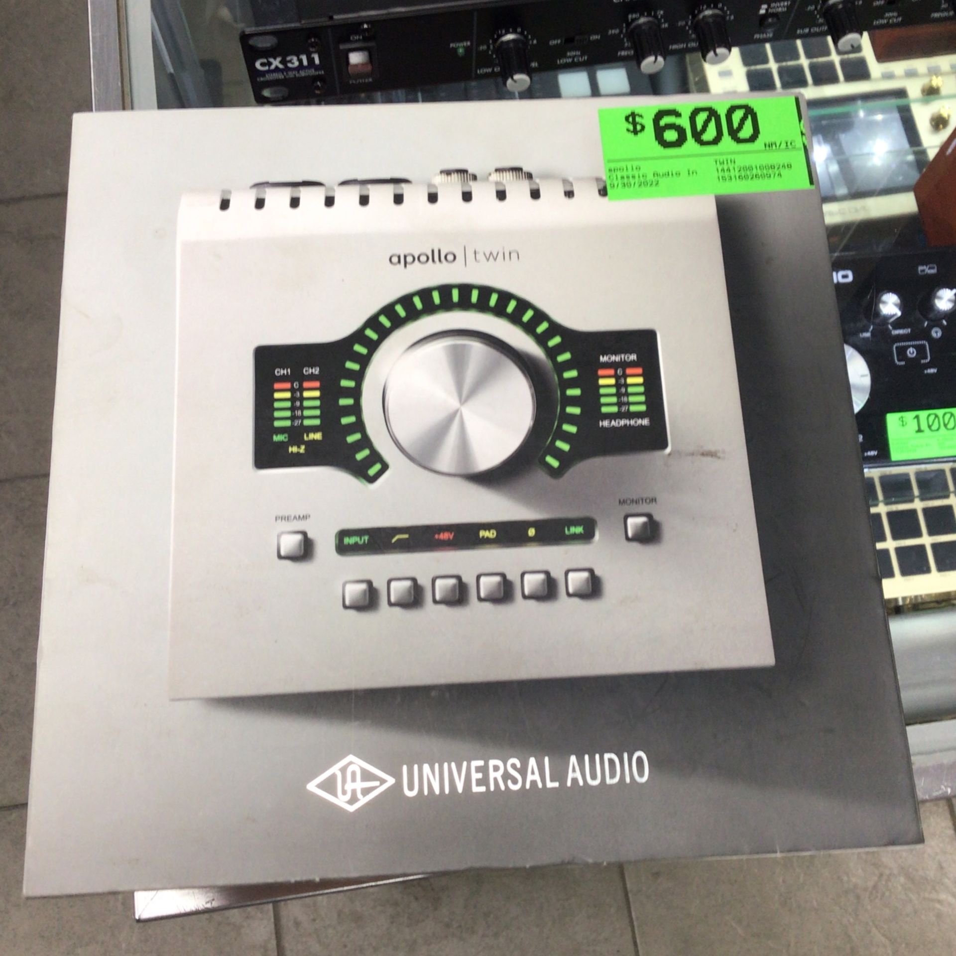 Apollo Twin UAD Solo Core Interface
