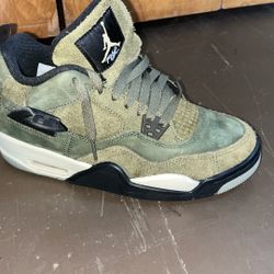 Jordan 4 Olive Green Youth 6.5 Us 