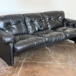 1970’s B & B Italia Coronado Leather Sofa