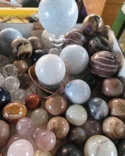 Gemstone And Crytstal Spheres Available