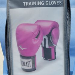 Pink Everlast Training Gloves