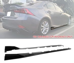 14-20 Lexus IS A-Style Side Skirts Extensions Gloss Black