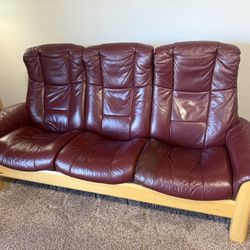 Ekornes Stressless Buckingham High Back Sofa Couch