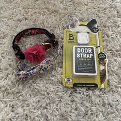 Dog Collars And Door Strap 