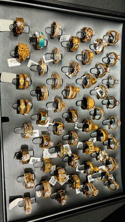 21 carat rings/wedding Rings DUBIA Style REAL GOLD 