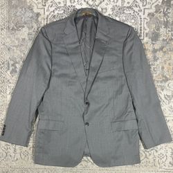 HICKEY FREEMAN Blazer Beacon Loro Piana Four Seasons Super 130's Gray Size 44R  