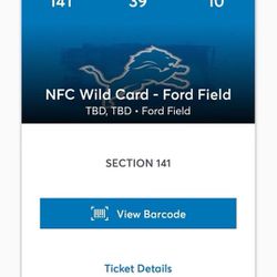 LIONS PLAYOFF TICKETS 