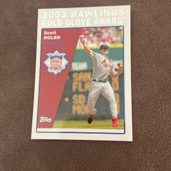 2004 Topps Scott Rolen - Gold Glove Award #709