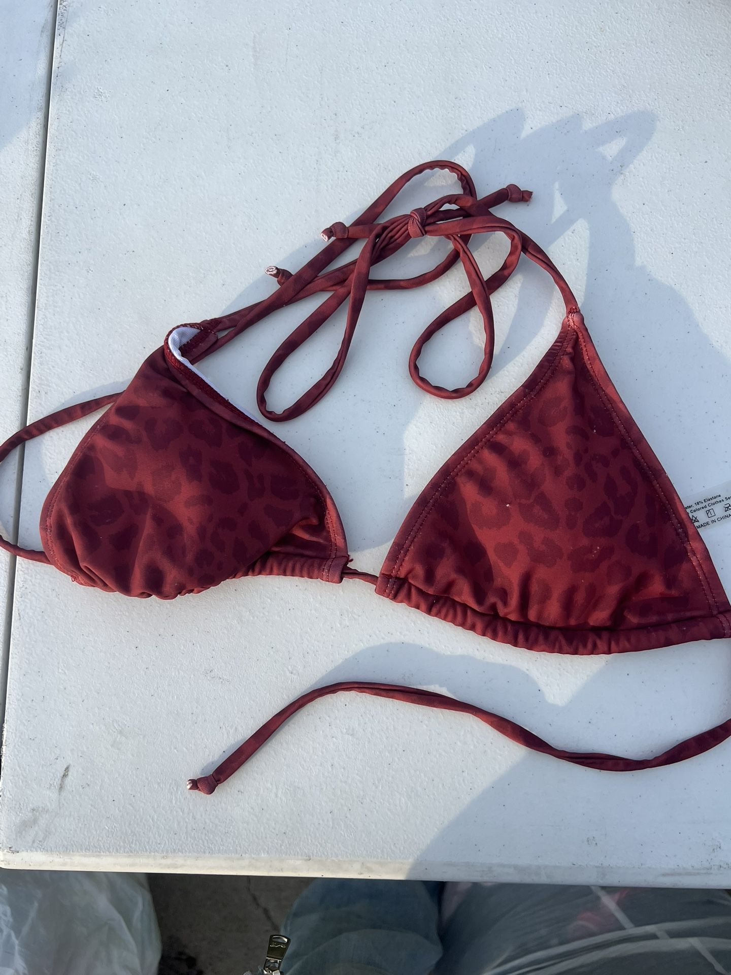 Red Cheetah Print Bikini 