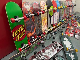 Trick skateboard and completes