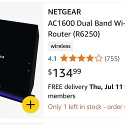 R6250 Netgear Wifi Router